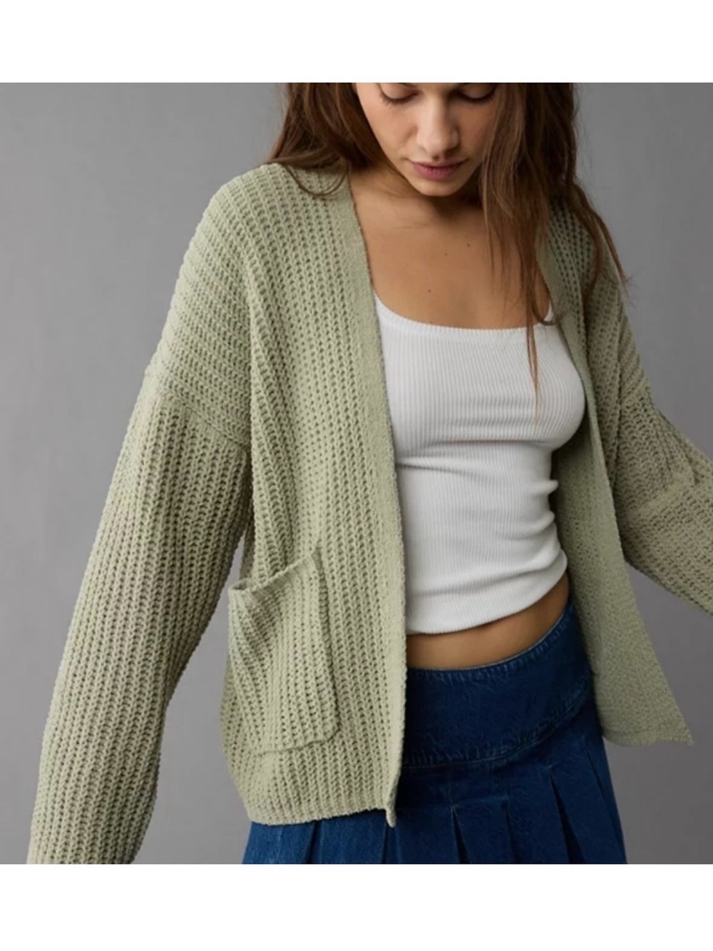 American Eagle Sage Cardigan